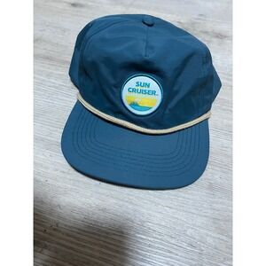 Sun Cruiser Mens Teal Rope Hat Baseball Cap Snapback Casual‎ Outdoor Dad Golf